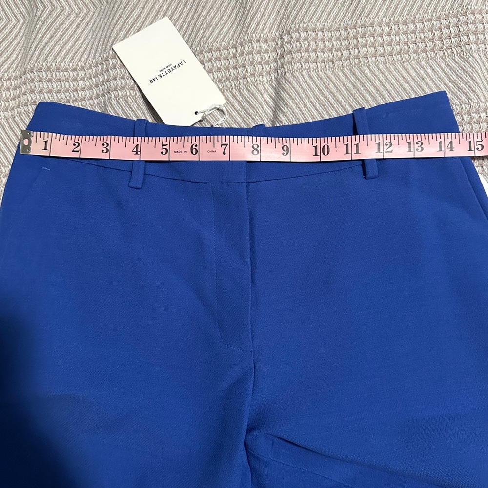Lafayette 148 New York Cobalt Trousers - Picture 5 of 7